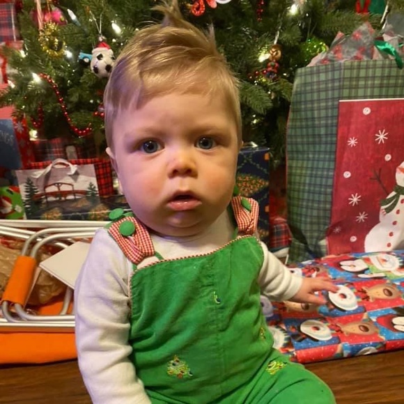Christmas Tree Overalls - Picture 1 of 2